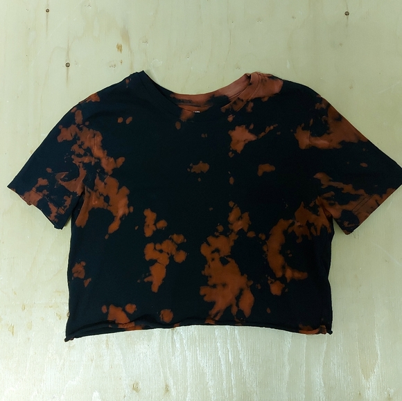 Free Add-on George Crop Top in Rust & Black, Size S - Picture 5 of 9
